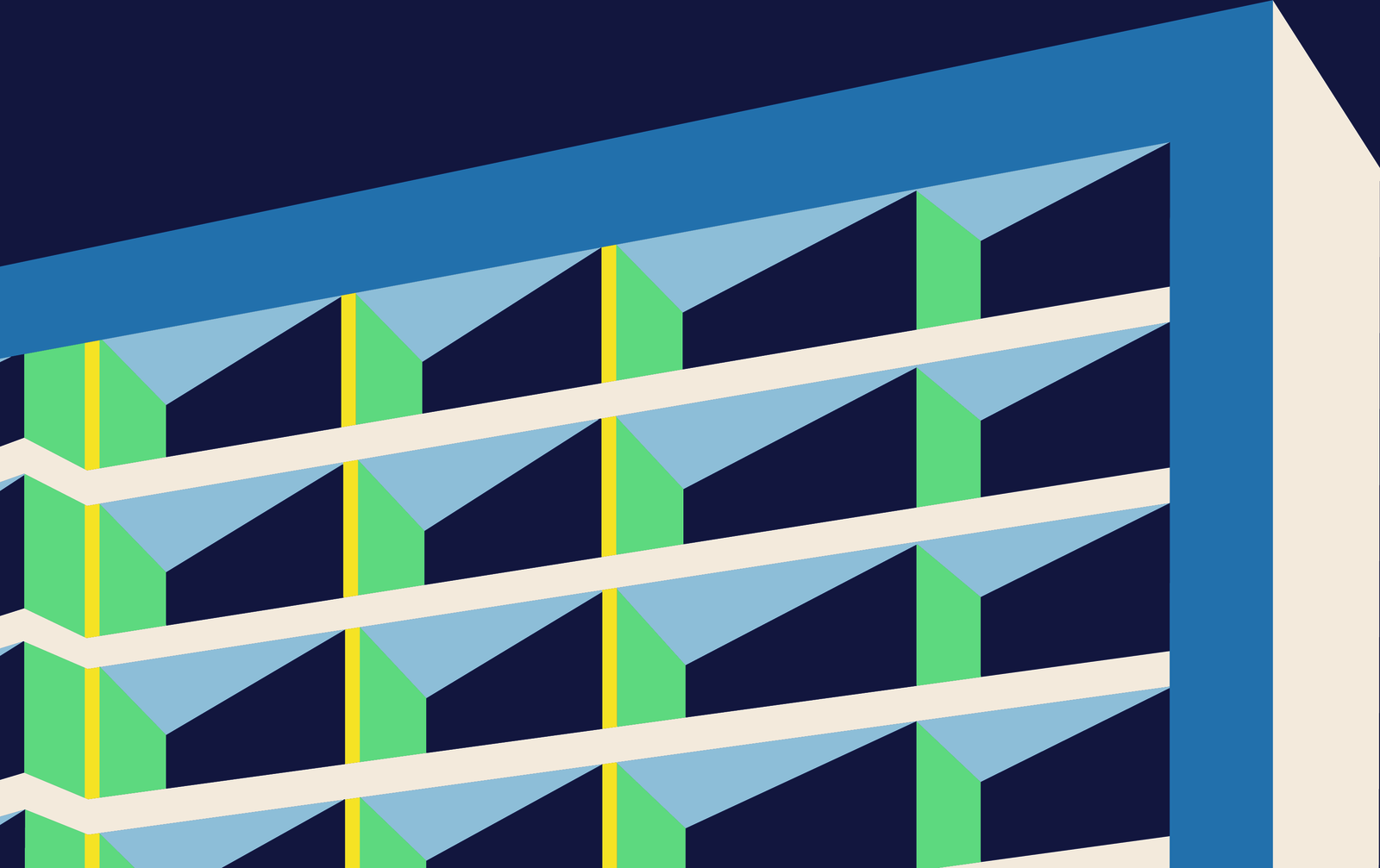 Innesco illustration inspired by Ajdan Rise architecture