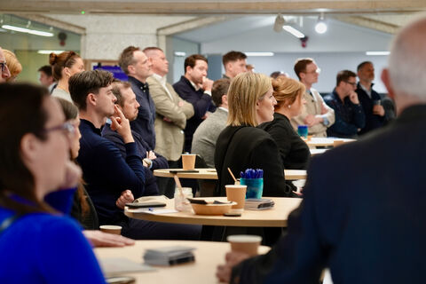 A full house of UK retail agents, advisors and placemakers at the MAPIC London breakfast at NLA.