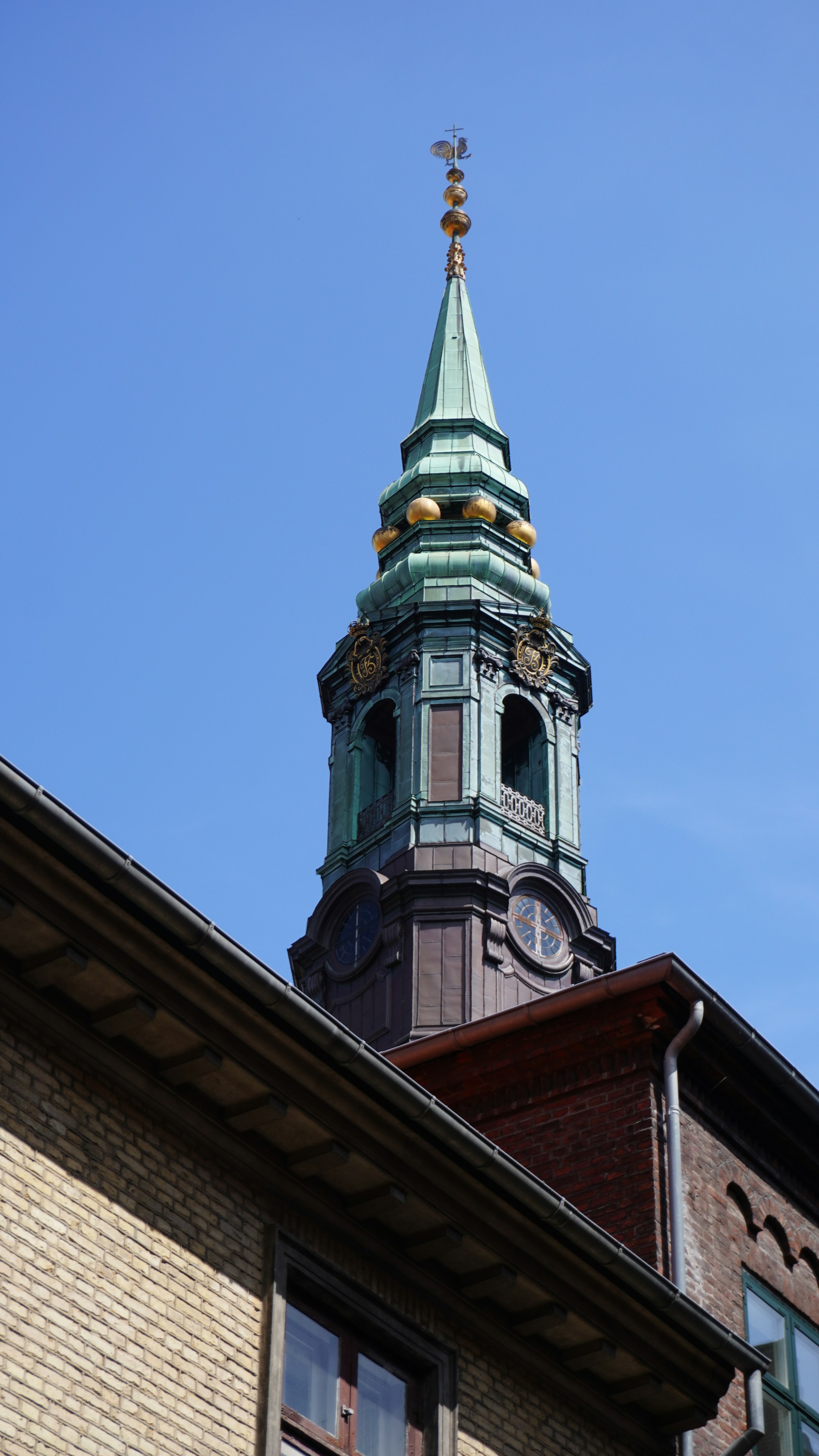 Copenhagen's Round Tower (Rundetårn), adjacent to The Trinity Quarter on Købmagergade
